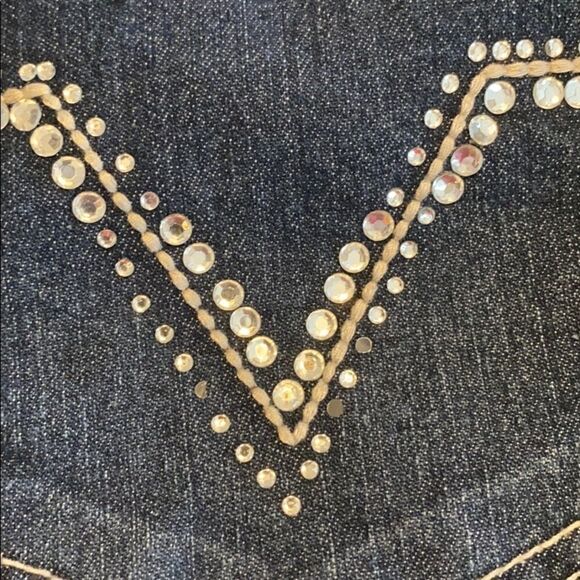 Cato Denim Rhinestone Back Pocket Skirt - Picture 7 of 7